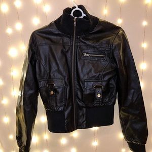 leather jacket - forever 21
